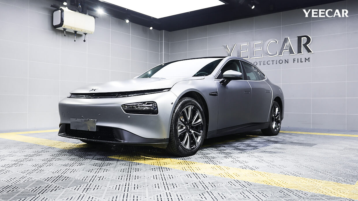 小鹏p7 月光银施工YEECAR隐形车衣效果展示 小鹏p7 月光银施工YEECAR隐形车衣效果展示