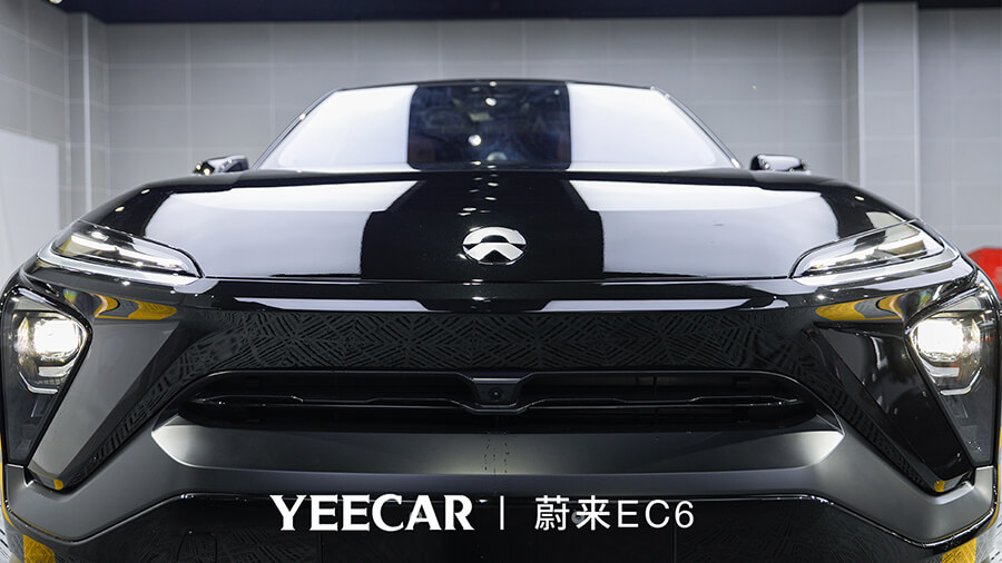 蔚来EC6蓝色施工YEECAR隐形车衣案例（图10）