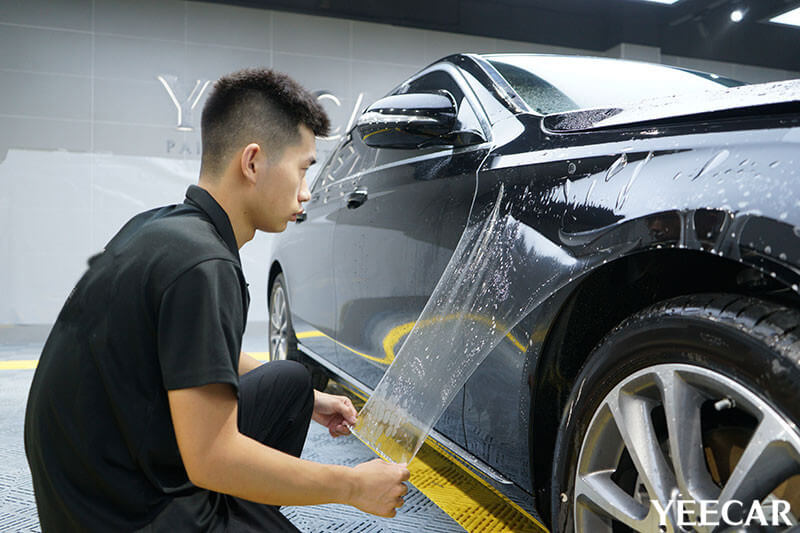 奔驰E260L施工YEECAR漆面保护膜案例（图八）