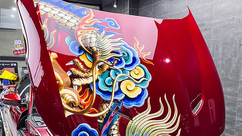 捷豹施工YEECAR改色Ftype彩绘案例