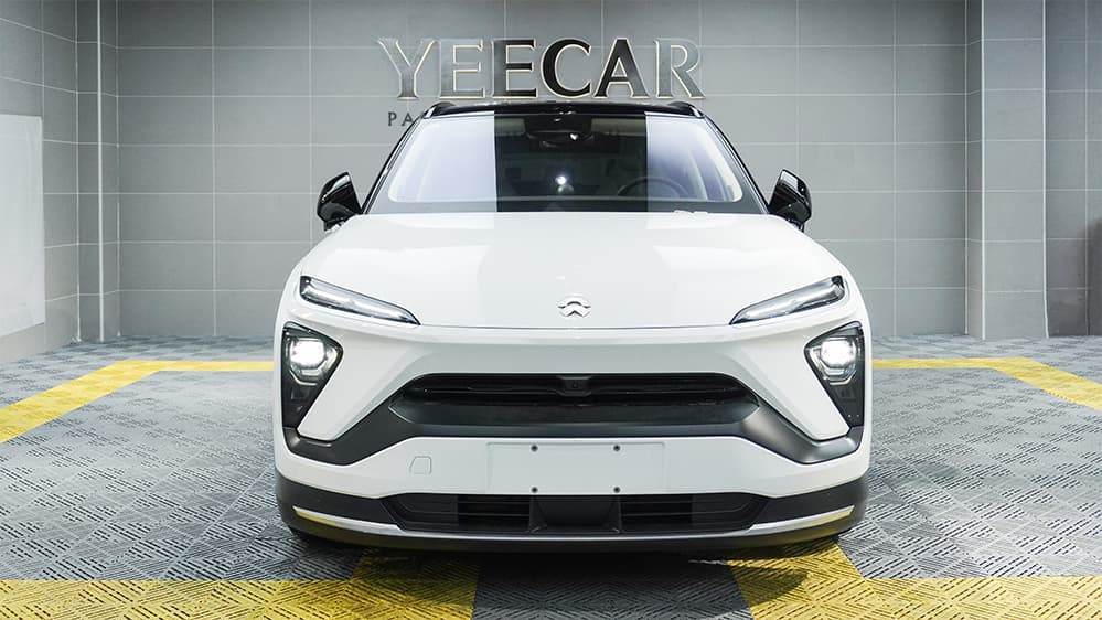 蔚来 ES6 白色施工YEECAR隐形车衣过程及效果展示