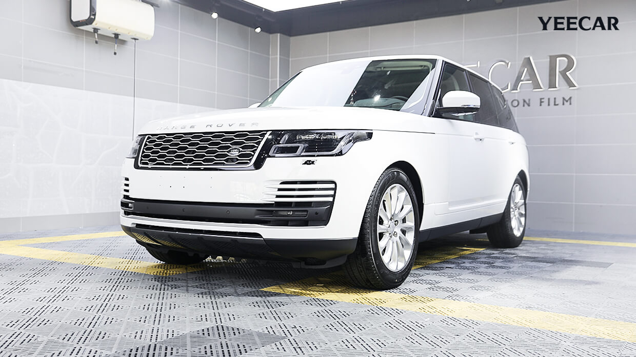 路虎揽胜白色施工YEECAR隐形车衣案例