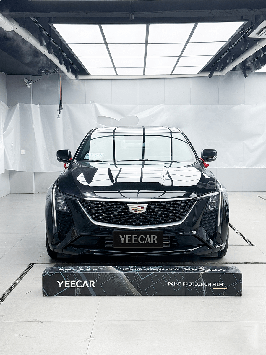 凯迪拉克CT5深圳施工YEECAR隐形车衣K75汽车贴膜案例