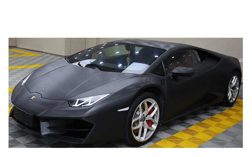 兰博基尼Huracán施工YEECAR改色碳纤维黑